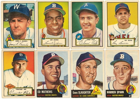 1952-1955 Topps "Shoebox" Collection (312 Different) Including Hall of Famers